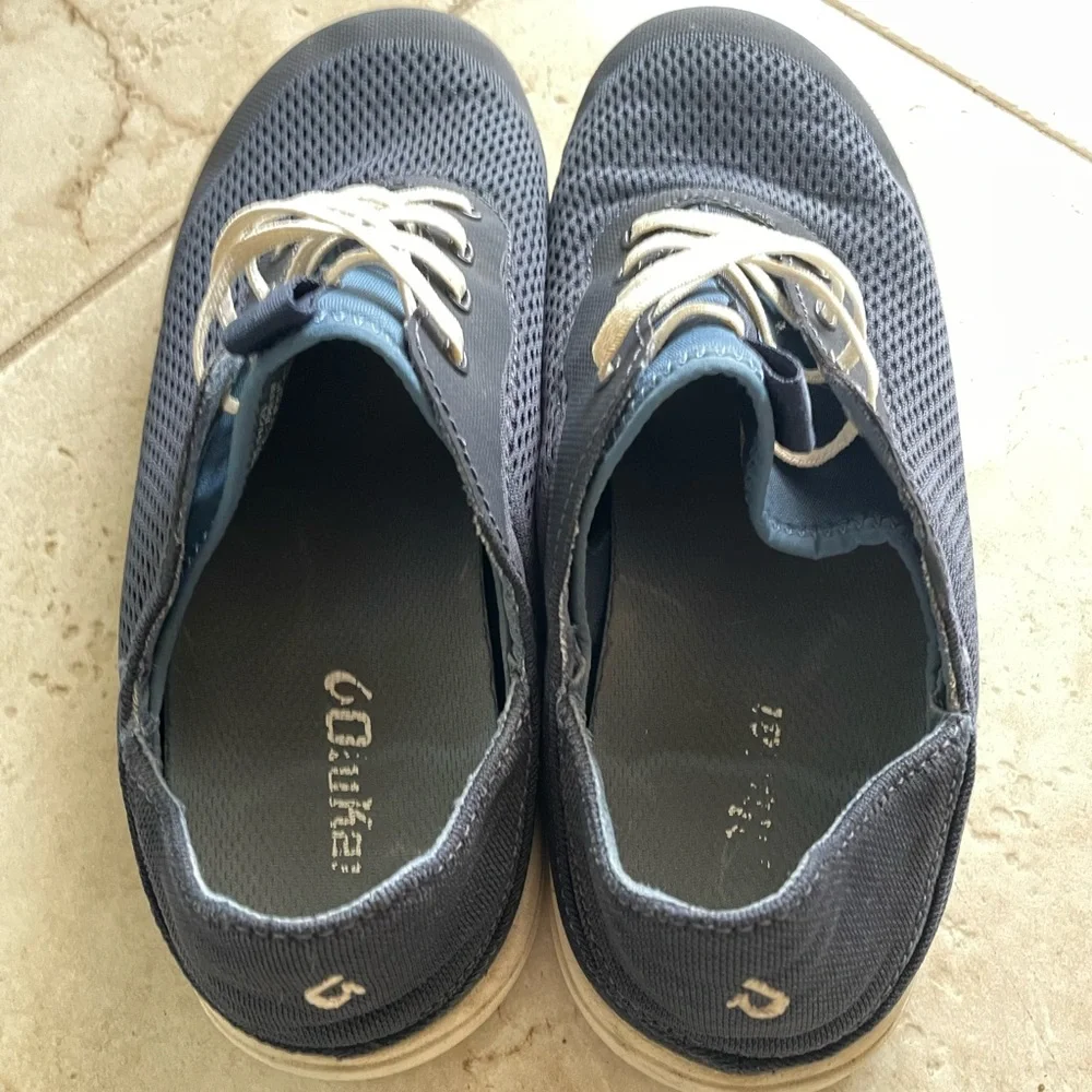 OluKai Nohea‎ Moku Mens Navy Blue Mesh Boat Shoes Sneakers Size 12